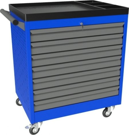 Тележка инструментальная ВЕРСТАКОФФ PROFFI 795.7 RAL5005 7 выдвижных ящиков RAL7024 [103107 M]