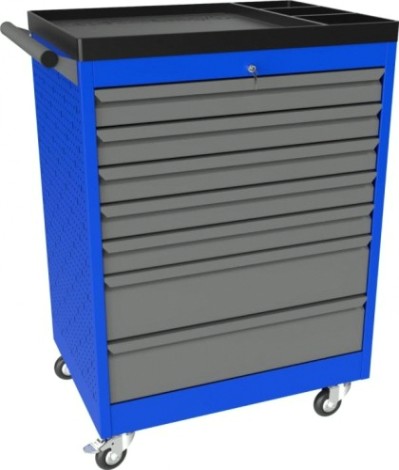 Тележка инструментальная ВЕРСТАКОФФ PROFFI 950.7 RAL5005 7 выдвижных ящиков RAL7024 [103115 M]