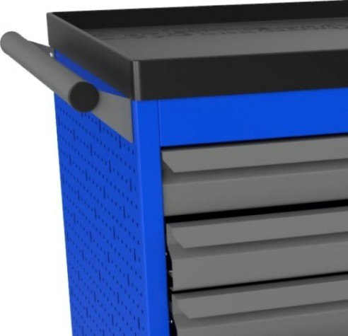 Тележка инструментальная ВЕРСТАКОФФ PROFFI 950.7 RAL5005 7 выдвижных ящиков RAL7024 [103115 M]