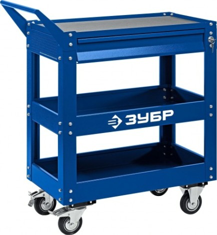 Тележка инструментальная ЗУБР 38914 Профессионал 1 ящик + 2 полки [38914]