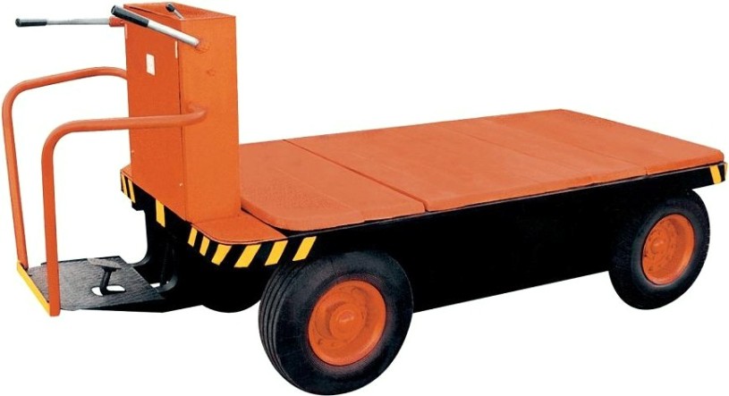 Тележка платформенная ЭК-202 с щелочной АКБ (36V 250Ah)