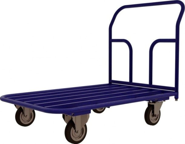 Тележка платформенная каркасная Rusklad ТК-4 600х1200 мм, колеса 180 мм