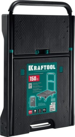 Тележка платформенная KRAFTOOL 680х495мм складная рукоятка/колеса d 100мм [38780-150]