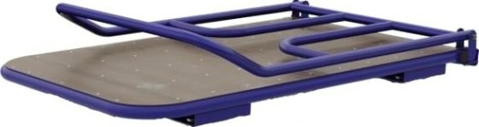 Тележка платформенная ламинированная фанера Rusklad ТПСР 2 ФЛ П 600 х 900 мм сист. трансформации педаль(без колес) [ТПСР 2 ФЛ П б/к]