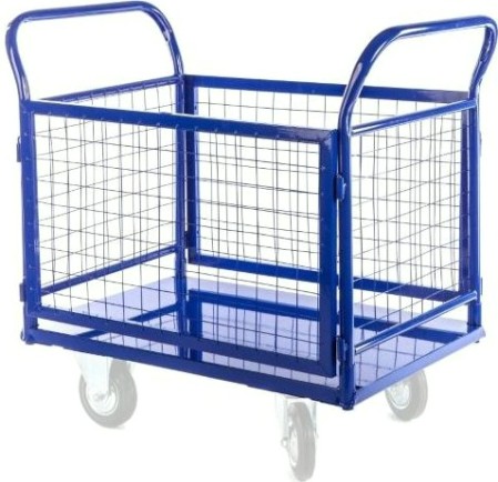 Тележка платформенная ПЛБ 8х14-2Р (без колес, грузоподъемность 400 кг)