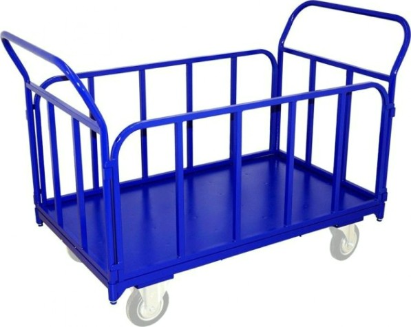 Тележка платформенная Rusklad ТБ-1, 500х800 мм, съемные трубчатые борта (без колес) [ТБ 1 б/к]