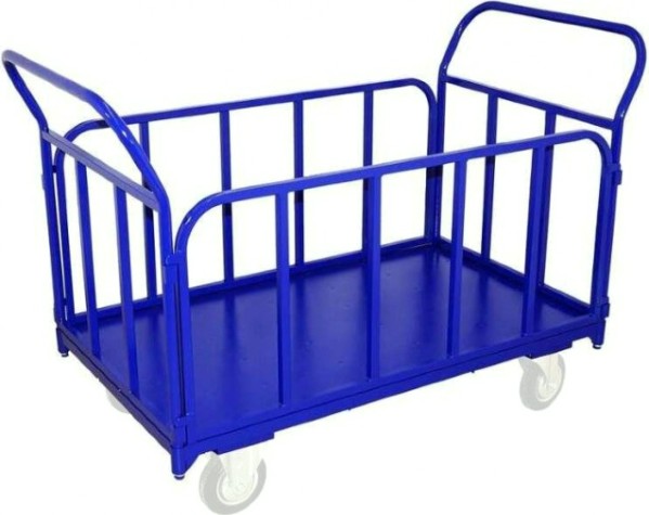 Тележка платформенная Rusklad ТБ-8 700х1000 мм, съемные трубчатые борта (без колес)