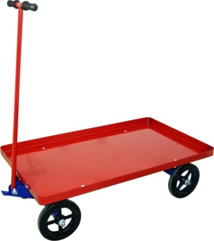 Тележка платформенная Rusklad ТПО 7 800х1400 мм, литая резина, чугунный обод [ТПО 7 чугун]