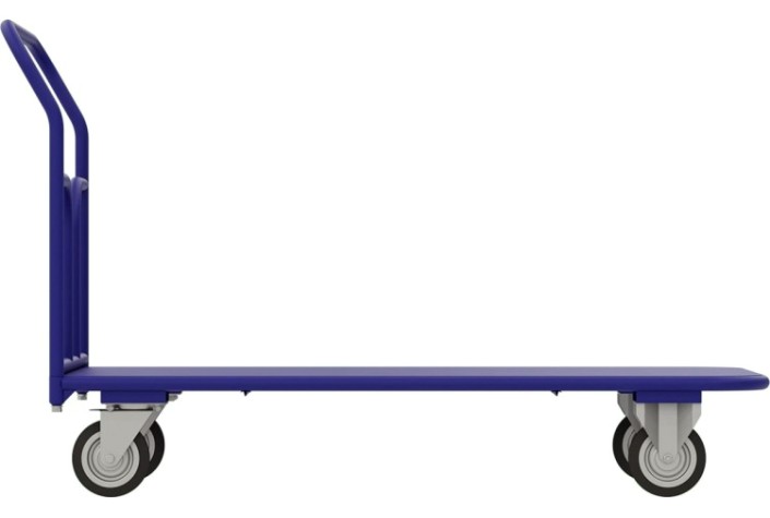 Тележка платформенная Rusklad ТПР-3 600 х 1000 мм с резиновым покрытием (К-125 мм)