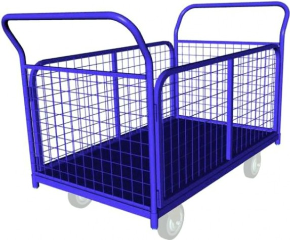 Тележка платформенная Rusklad ТС-5 700 х 1200 мм, съемные сетчатые борта (без колес) [ТС 5 б/к]