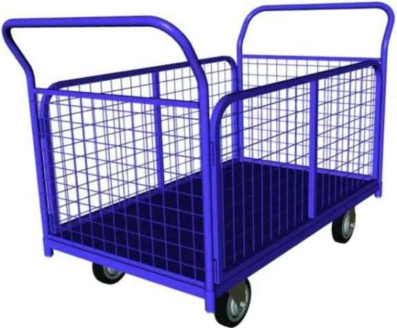 Тележка платформенная Rusklad ТС-5 700 х 1200 мм, съемные сетчатые борта (К-125 мм) Тележка платформенная Rusklad ТС-5 700 х 1200 мм, съемные сетчатые борта (К-125 мм)