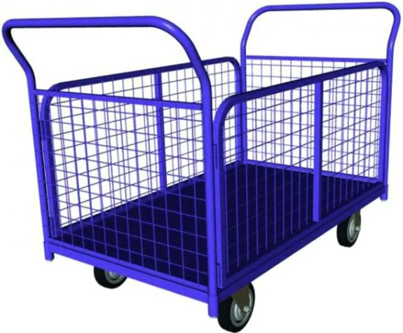 Тележка платформенная Rusklad ТС-5 700 х 1200 мм, съемные сетчатые борта (К-200 мм) Тележка платформенная Rusklad ТС-5 700 х 1200 мм, съемные сетчатые борта (К-200 мм)