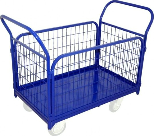 Тележка платформенная Rusklad ТС-7 800 х 1400 мм, съемные сетчатые борта (без колес) [ТС 7 б/к]