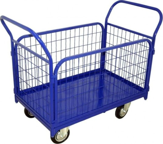 Тележка платформенная Rusklad ТС-8 700 х 1000 мм, съемные сетчатые борта, колеса 160 Тележка платформенная Rusklad ТС-8 700 х 1000 мм, съемные сетчатые борта, колеса 160