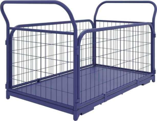 Тележка платформенная с сетчатыми бортами Rusklad ТС-2 600 х 900 мм, (без колес) [ТС 2 б/к]