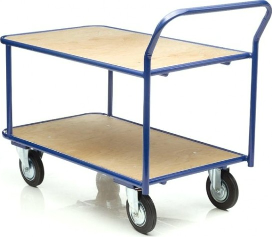 Тележка платформенная СТЕЛЛА-ТЕХНИК КП-2 2-х ярусная, 500х800мм [КП-2-Ф-5-8-125-К]