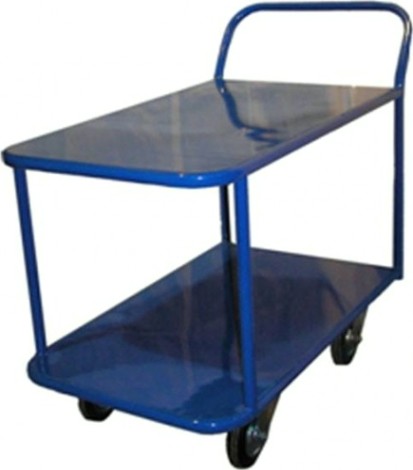 Тележка платформенная СТЕЛЛА-ТЕХНИК КП-2 2-х ярусная, 700х1200мм, металл [КП-2-М-160-К]