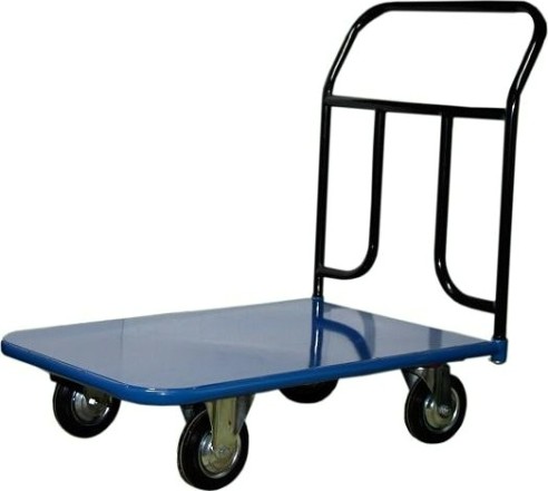 Тележка платформенная СТЕЛЛА-ТЕХНИК КП-350 4-х колесная (600х1200) 160-K, до 400 кг [КП-350-160-К]