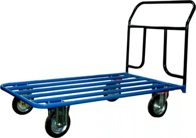 Тележка платформенная СТЕЛЛА-ТЕХНИК КП-600 Т 4-х колесная (800х1400) 200-K, до 450 кг [КП-600Т-200-К]