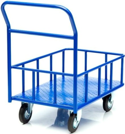 Тележка платформенная СТЕЛЛА-ТЕХНИК КПБ-300-125 с бортом, 600х900мм [КПБ-300-125-И]