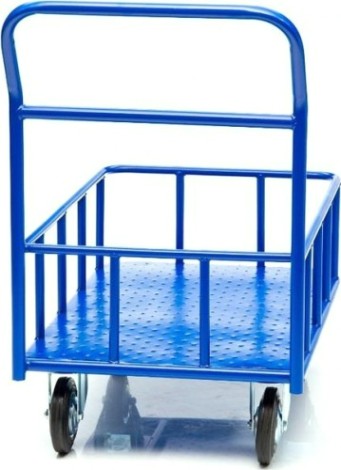 Тележка платформенная СТЕЛЛА-ТЕХНИК КПБ-300-150 с бортом, 600х900мм [КПБ-300-150-И]