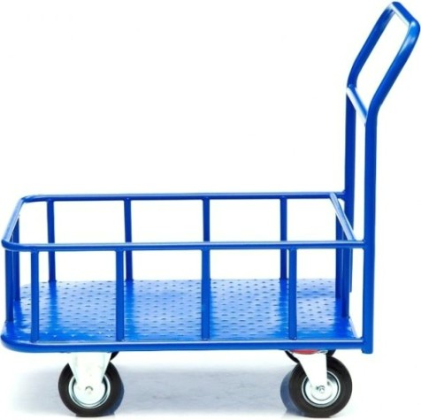 Тележка платформенная СТЕЛЛА-ТЕХНИК КПБ-300-150 с бортом, 600х900мм [КПБ-300-150-И]