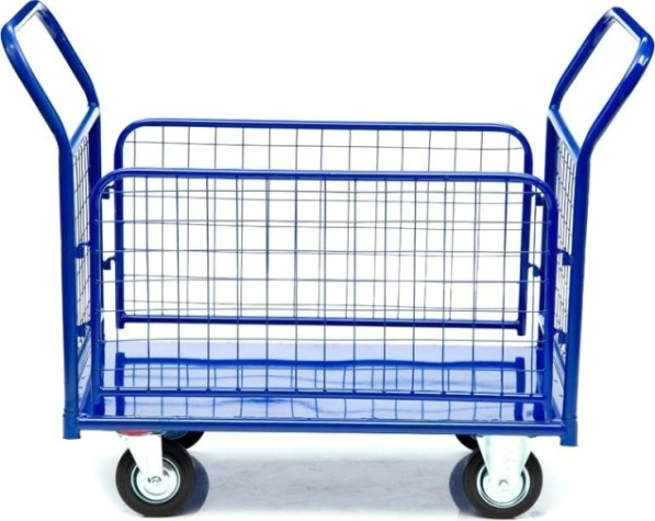 Тележка платформенная СТЕЛЛА-ТЕХНИК КПО-300 с бортами, 600х1000мм [КПО-300-С-125-И]