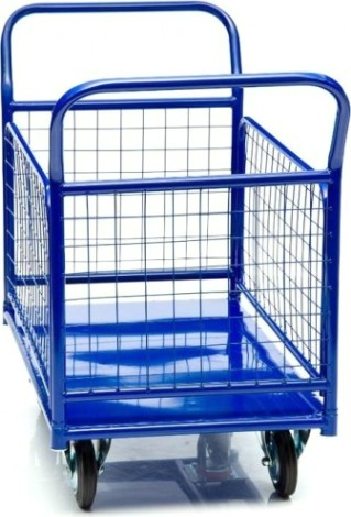 Тележка платформенная СТЕЛЛА-ТЕХНИК КПО-300 с бортами, 600х1000мм [КПО-300-С-150-И]