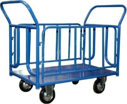 Тележка платформенная СТЕЛЛА-ТЕХНИК КПО-300 Т 4-х колес., борт-сетка (600х1000) 150-И, до 400 кг [КПО-300Т-150-И]