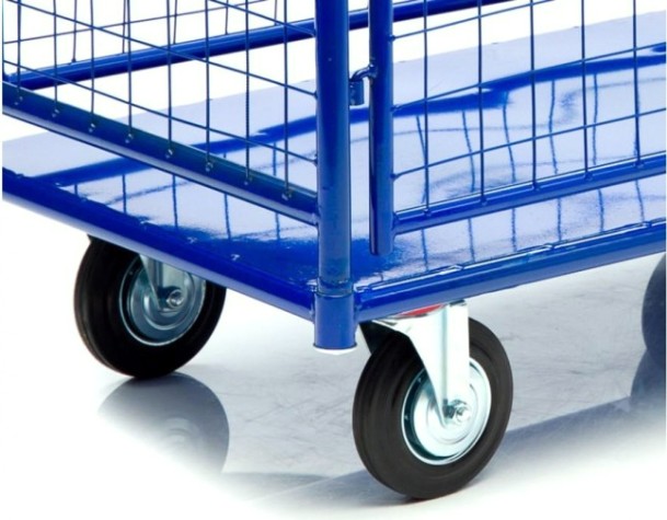 Тележка платформенная СТЕЛЛА-ТЕХНИК КПО-500С-150 с бортами, 650х1150мм [КПО-500С-150-И]