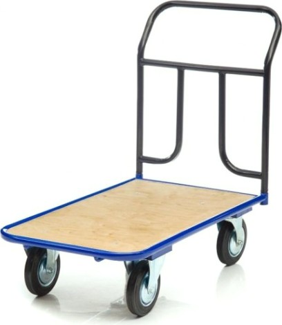 Тележка платформенная СТЕЛЛА-ТЕХНИК КПТ-500-150 с фанерой, 600х1000мм [КПТ-500-150-И]