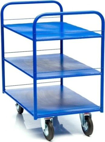 Тележка платформенная СТЕЛЛА-ТЕХНИК КР-3-160 3-х ярусная, 600х900мм [КР-3-160-К]