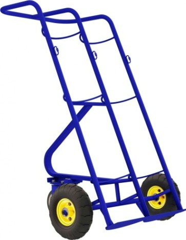 Тележка транспортировочная ГБ-2 под два газовых баллона на пневмо колесах