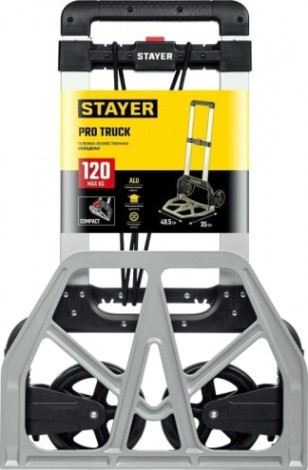 Тележка транспортировочная STAYER PROTruck складная хозяйственная до 120 кг 38755-120 [38755-120]