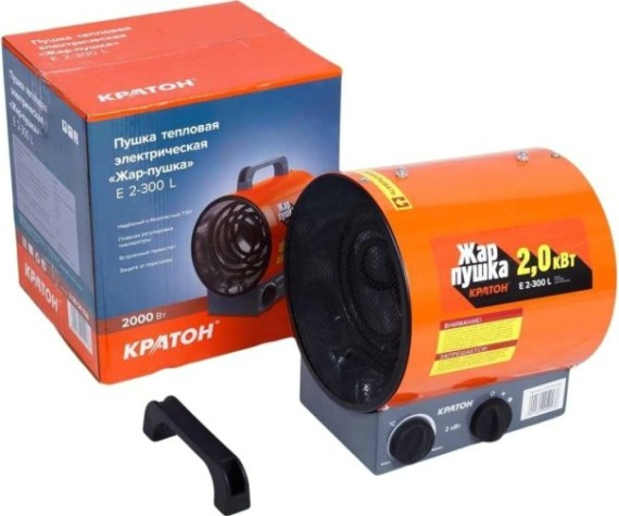 Тепловая пушка электрическая КРАТОН Жар-пушка Е 2-300 L [3 09 04 028]