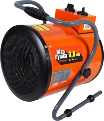 Тепловая пушка электрическая КРАТОН Жар-пушка Е 3-400 [3 09 04 031]