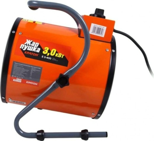 Тепловая пушка электрическая КРАТОН Жар-пушка Е 3-400 [3 09 04 031]