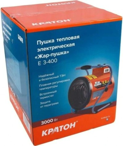 Тепловая пушка электрическая КРАТОН Жар-пушка Е 3-400 [3 09 04 031]