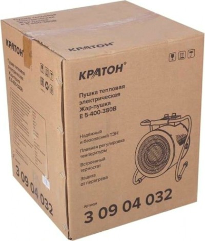 Тепловая пушка электрическая КРАТОН Жар-пушка Е 5-400-380В [3 09 04 032]