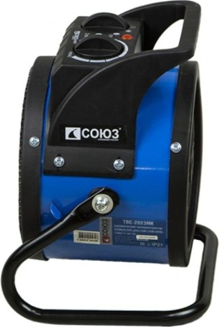 Тепловая пушка электрическая СОЮЗ ТВС-2023МК термостат, защита от перегрева Тепловая пушка электрическая СОЮЗ ТВС-2023МК термостат, защита от перегрева