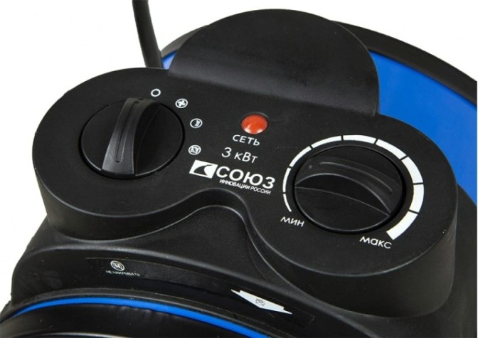 Тепловая пушка электрическая СОЮЗ ТВС-3022К термостат, защита от перегрева Тепловая пушка электрическая СОЮЗ ТВС-3022К термостат, защита от перегрева