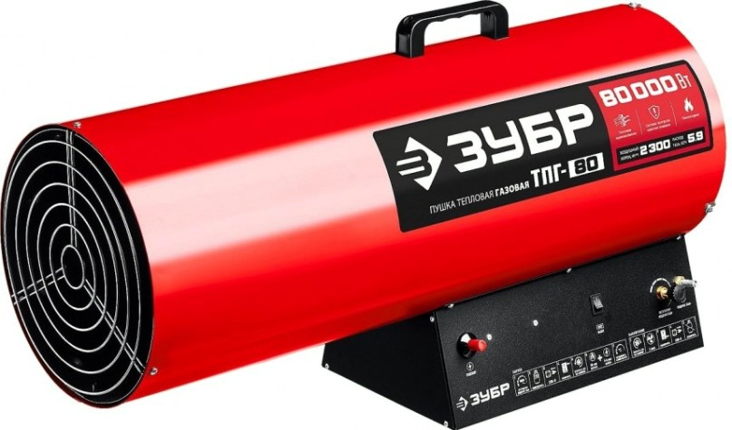 Тепловая пушка газовая ЗУБР ТПГ-80 Тепловая пушка газовая ЗУБР ТПГ-80