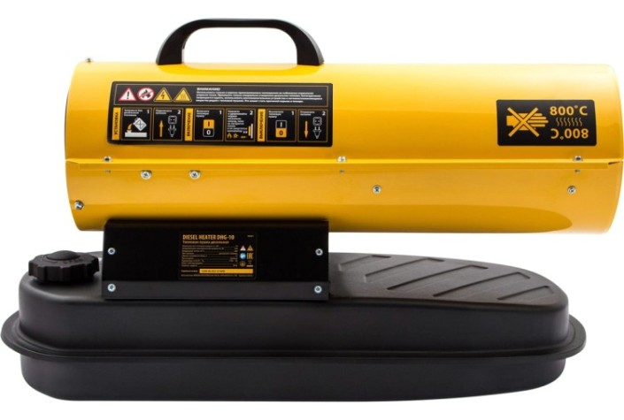 Тепловая пушка на дизтопливе прямого нагрева Denzel DHG-10 [96481]