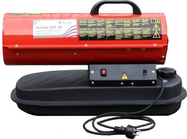 Тепловая пушка на дизтопливе прямого нагрева Hintek DIS 20 [04.06.05.000005]