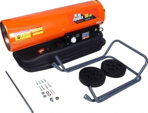 Тепловая пушка на дизтопливе прямого нагрева КРАТОН Жар-пушка D 30-750 [3 09 05 015]