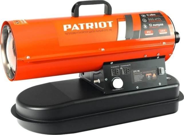 Тепловая пушка на дизтопливе прямого нагрева PATRIOT DTC 115 [633703034]