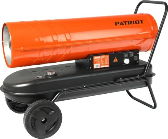 Тепловая пушка на дизтопливе прямого нагрева PATRIOT DTC-629 термостат, колеса [633703063]