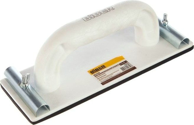 Терка Biber 70853 для шлиф. бумаги с винтовым зажимом 80х230мм [тов-080356]