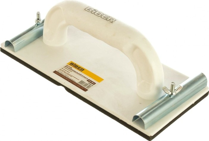 Терка Biber 70854 для шлифовальной бумаги, с винтовым зажимом 100х23 [Тов-080357]