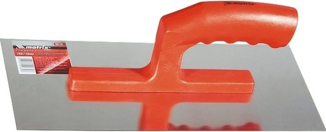 Терка MATRIX 280х130 мм гладилка стальная, полировка, пластмас [86774]